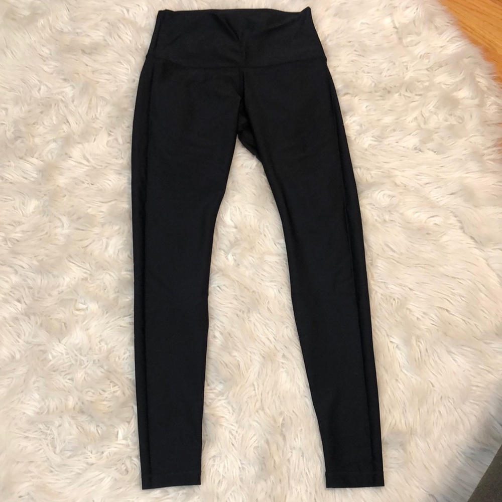 Lululemon shine tight roll down black legging